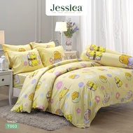 Jessica Tencel T003 Gudetama เจสสิก้า ลายลิขสิทธิ์แท้ Sanrio ชุดเครื่องนอน ผ้าปูที่นอน ผ้านวม ผ้าห