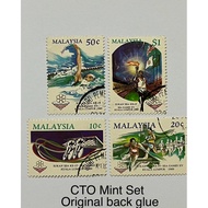 SEA Games XV Kuala Lumpur 1989 - Complete 4v CTO Mint Stamp 150