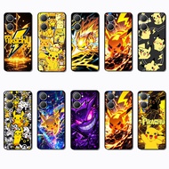 Soft black phone case for Vivo Y03 Y30T Y18 Y18S Y18E T3 Z9 lite Y37M pikachu caseg