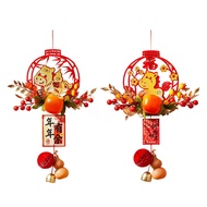 [tenlzsp0bc] New Year's Decor Door Pendant Spring Festival Hanging Ornament Durable PVC Fabric Adorn