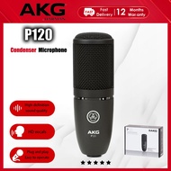 AKG P120 Diaphragm Condenser Microphone for Clear Vocals & Instruments. Studio Recording or Live