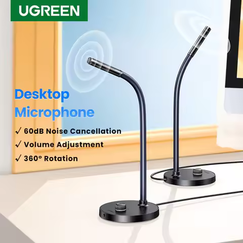 UGREEN USB Microphone Desktop Computer PC Mic for YouTube Streaming, Podcasting, Gaming Mic for Mac 