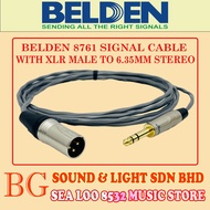 BELDEN 8761 SIGNAL CABLE WITH XLR MALE TO 6.35MM STEREO CABLE