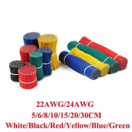100Pcs 22AWG 24AWG Tin-Plated PCB Solder Cable 22AWG 5/6/8/10/15/20/30cm Jumper Wire Cable Tin Condu