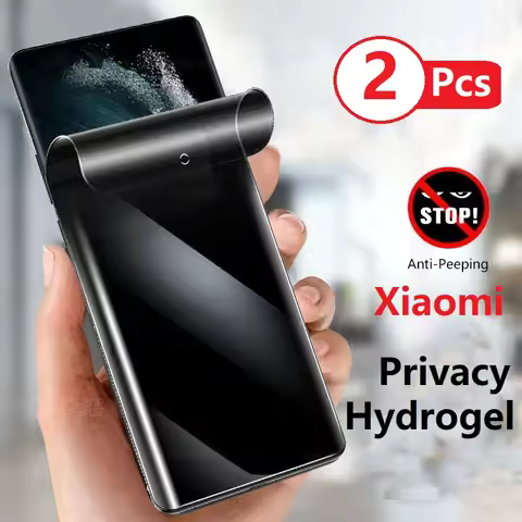 2Pcs 9H Privacy Hydrogel Film For Xiaomi Redmi 8 8A 9 9A 9C 10A 10C Redmi Note 8 9 10 Pro Max 8T 9T