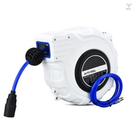 Retractable Hose Reel 33ft Wall Mounted Hose Reel with 180 Degrees Swivel Bracket Automatic Rewind S