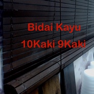 BIdai Kayu Wooden Blinds Out Door Blinds Badai kayu 10 kaki 9 kaki - Tahan Panas Dan Hujan