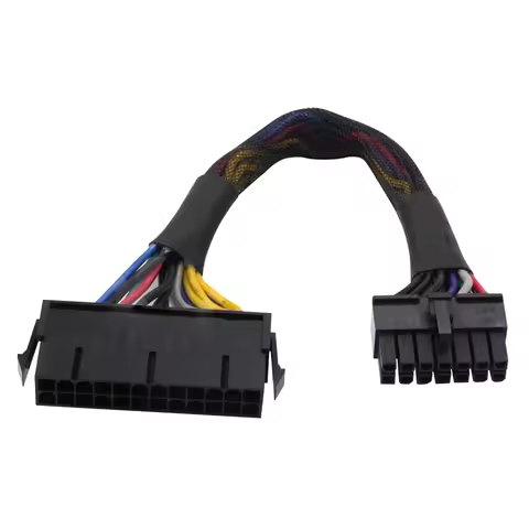 Motherboard Main Power 24 pin to 14 pin ATX Power Supply Adapter Cable for Lenovo Q77 B75 A75 Q75 H8