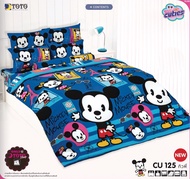 TOTO ชุด ผ้าปู + ผ้าห่มนวม  CU CUTIES มิกกี้เมาส์ Mickey Mouse คิวตี้ ( 3.5 , 5 , 6 ฟุต ) TT โตโต้ wonderful bedding bed ชุดที่นอน ชุดผ้าปู ที่ นอน ผ้าปู