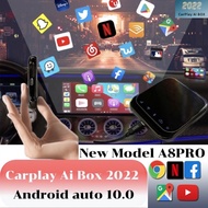 ✅พร้อมส่ง รุ่นใหม่ล่าสุด  A8Pro 2022 Android auto carplay Ai Master Box มาพร้อมกับสเป็คเทพ CPU 8core RAM 4 ux999pro