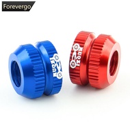 FOREVERGO 1 Pair Mountain Bike Aluminum Alloy Real Air Nozzle Plain Nut Inner Tube Valve Nozzle Bicy