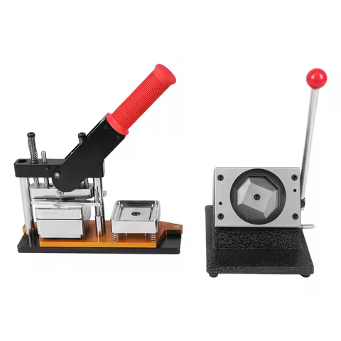 50x50mm Square Metal Pin Maker Machine with 100 Sets Materials Fridge Magnets Badge Maker Machine fo