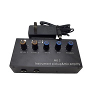 {Moon Musical} 6.5mm Dynamic Microphone Audio Amplifier Microphone Amplifier Tone Board For Musical Instrument Guitar Violin Pickup AMP BASS