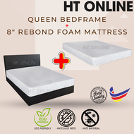 HT Online Queen Size 8" High-Density Foam Mattress with Reinforced PU and Eco-Friendly Design