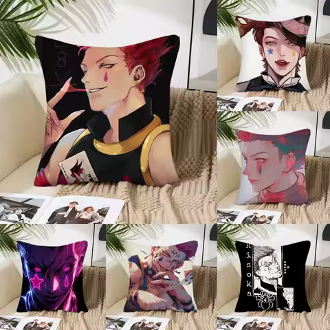 Hisoka Anime H-Hunter X Hunter Pillow Case Square Pillow Bedroom Sofa Leisure Comfort Cushion Living