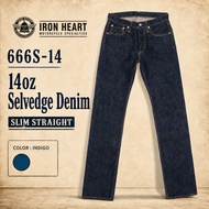 IRON HEART [666S-14] 14oz Selvedge Denim Slim Straight