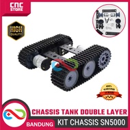 DIY Tank Chassis SN5000 – Chassis Robot Perayap 12V Aluminum Material Suitable for Arduino
