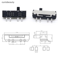 [CURUI] 10Pcs 4 Pin Mini Slide Switch On-OFF 3Position Micro Slide Toggle Switch Miniature Horizonta