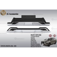 TOYOTA INNOVA 2016 - 2021 FRONT AND REAR BUMPER GUARD/BUMPER NUDGE BLACK SILVER COMBINATION THAILAND