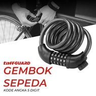 TaffGUARD 5-Digit Number Code Bicycle Lock - SJ008