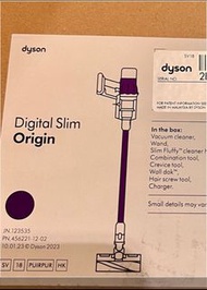 正貨❤️ Dyson Digital Slim Origin SV18 紫吸塵器 (全新未開封）