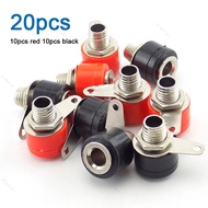 20pcs Banana Socket 4MM Terminal Banana Seat Banana Socket Plug Nickel Plated  MY24B