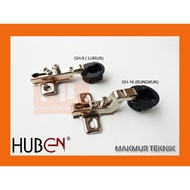 Huben GH Glass spoon hinge - Glass cupboard door hinge