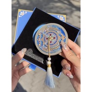 Co Phong Mini Makeup Mirror “Hoa Dien Thuy Vu” – Exquisite Handheld Mirror, Accessory for Women, Mea