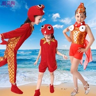 Children's Little Red Fish Little Goldfish Cartoon Animal Performance Costume Little Lotus Style Fis