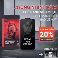 Tempered Redmi K80, K80 PRO Cow full screen anti-peeping case | Screen protector for Xiaomi