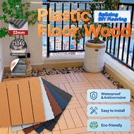 New 𝐃𝐈𝐘 Heavy Duty Wood Decking WPC Outdoor Garden Decoration Floor Tiles Balcony Flooring Lantai Pa