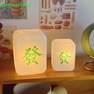 AUGUSTINE Mahjong Night Light Gift Facai Table lamp Mahjong Atmosphere Light Eye Care Decorative Lamp