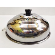 Stainless Steel Wok Cover | Iron Wok lid | S/S Wok Lid | Pan cover | Penutup kuali Hitam | Penutup K