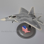1:72 Scale Die Cast Metal Military Aircraft Model Toy F-22 Raptor Jet Fighter Warplane Miniature Rep