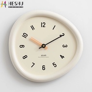 [Ready Stock+free Shipping] Clock Wall Clock Nordic Style Wall Clock French Style Cream Style Clock Art Clock Creative Wall Clock Living Room Wall Clock Creative Clock Simple Clock Wall Clock