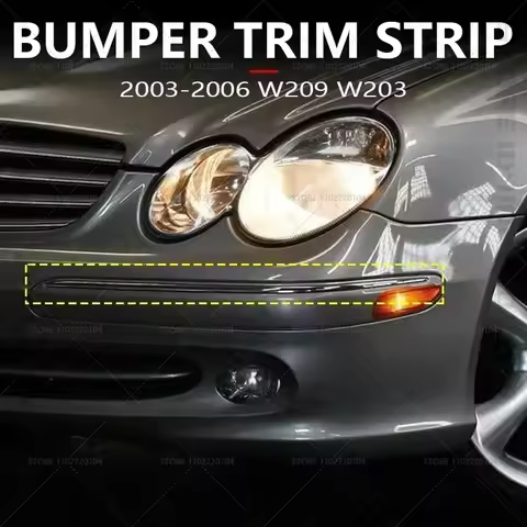 for 2003-2006 W209 W203 for Mercedes-Benz CLK320, CLK500, CLK55 AMG, C55 AMG Chrome Bumper Trim Stri