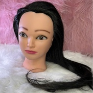 Female head, KEN HEAD CUT NORMAL WOMEN'S HAIR mannequin learns to cut hair, beautiful face, smooth h