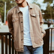 Latest Jean Jackets for Men and Women|Saena Store99 Thick Cream Denim Jacket