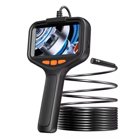 Industrial Endoscope Camera 4.3'' LCD Digital Handheld Borescope IP67 Waterproof HD1080P 8mm Pipe Se
