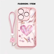 YBD INS Phone Case For Tecno Spark 10 Pro Spark 10C 4G KI5q KI5k KI5m KI7 Love Rose Butterfly Fresh 