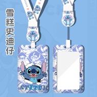 T DHY Student ID Protective Case Cartoon Retractable Buckle Easy Pull Buckle Long Lanyard Name Tag S