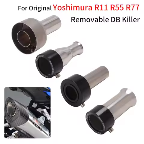 49mm 51mm For Original Yoshimura R11 R55 R77 Removable DB Killer Exhaust Pipe Moto Catalyst Escape S
