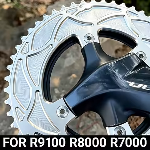 PASS QUEST BCD110 Chain Ring For Shimano Di2 R7000 R8000 9100 Dura Ace 4-hole 46 33 50 34 52 36 53 3