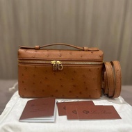 BNIB LP19 Ostrich Cognac GHW