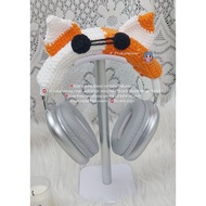 Headphone cover Unique cat-watching crochet headphone cover headphone decoration for airpod samsung 