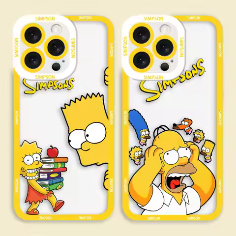 Funny H-Homer S-Simpsons Cover Clear Phone Case For Realme 7 7I 8 8I 9 9I 10 12 C67 C55 C53 C35 C33 