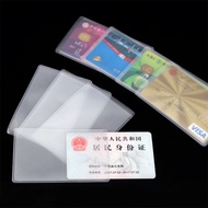 10pcs Universal Transparent Business Credit ID Cards Card Holder PVC Waterproof Matte Card Cover Anti-magnetic Card Protector Sleeves