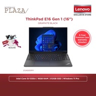 Lenovo ThinkPad E16 Gen 1 Laptop - Black (I5-1335U/16GB/512GB SSD/Intel/16" WUXGA/W11P) 21JN0051MY