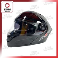 [EGM MOTORCYCLE] MOTORCYCLE RXR FULL FACE HELMET MODULAR DUAL VISOR 691B-F1