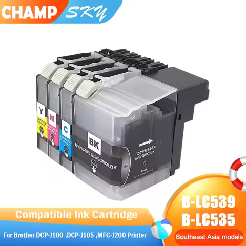 Sky LC535 LC539 LC535xl LC539xl Compatible Ink cartridge For Brother DCP-J100 DCP-J105 MFC-J200 prin